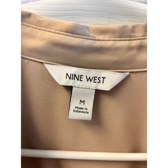 Nine West Womens Tan Shirt Dress Size Medium - Picture 2 of 8